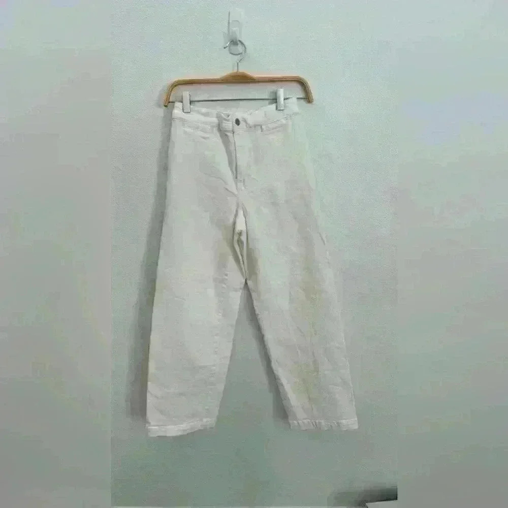 NWOT- Madewell Emmett wide leg crop jeans